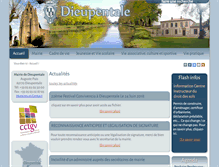 Tablet Screenshot of dieupentale.fr